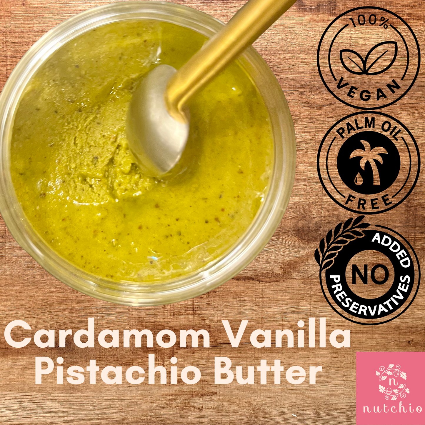 Cardamom Vanilla Pistachio Butter