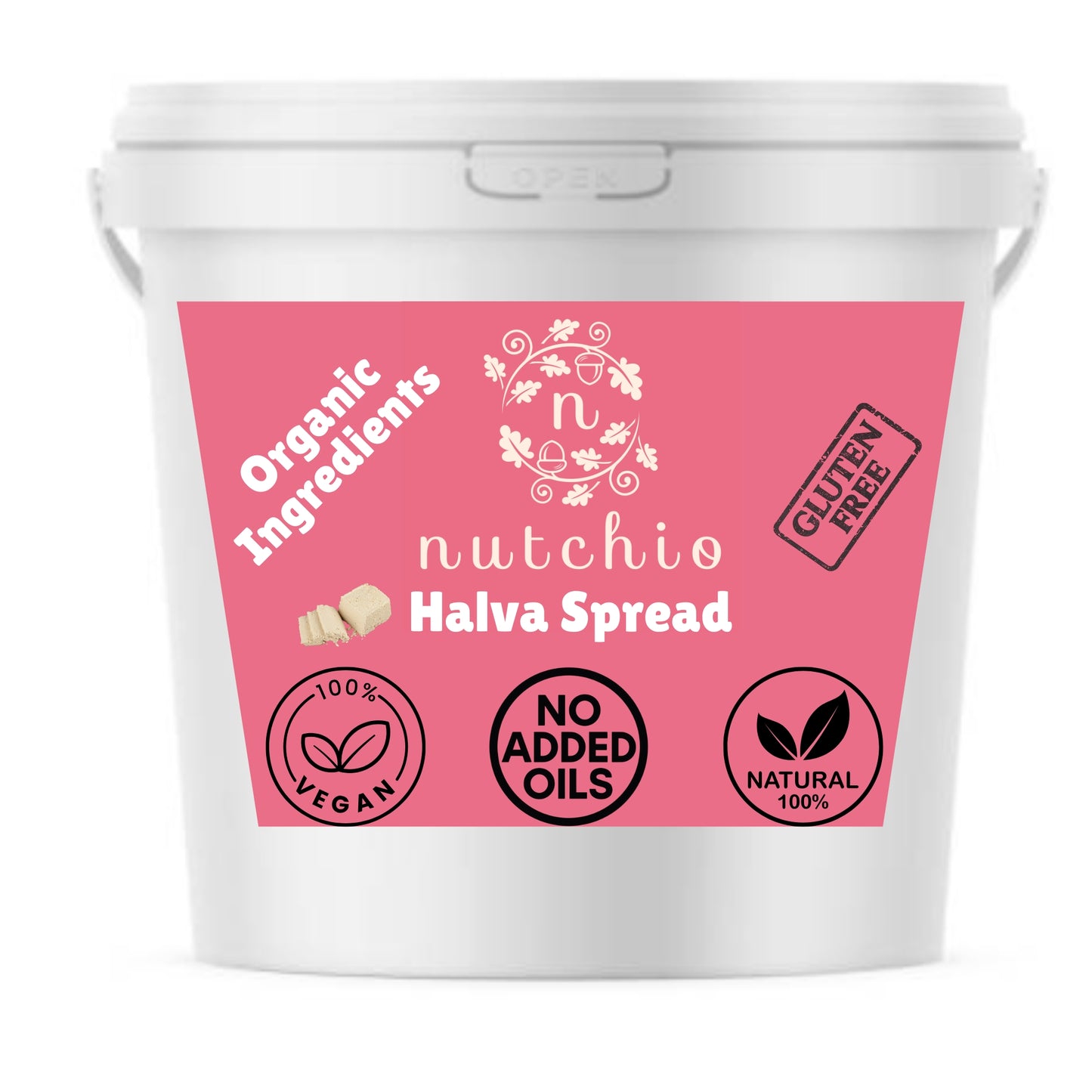 Halva Spread (Organic Sesame) Wholesale - 4 lbs Jar